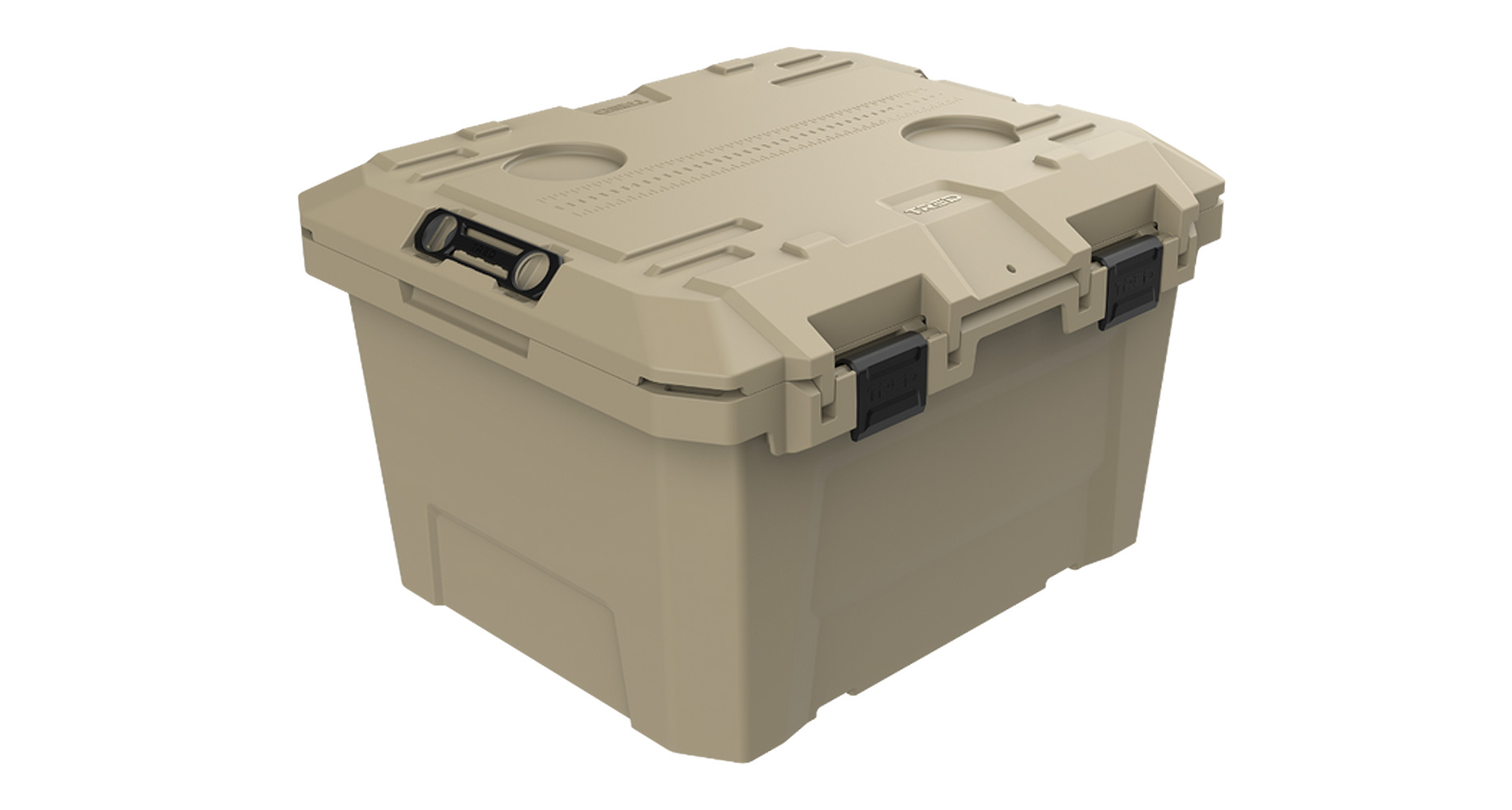TRED Storage Box 65L - Desert Sand With Black