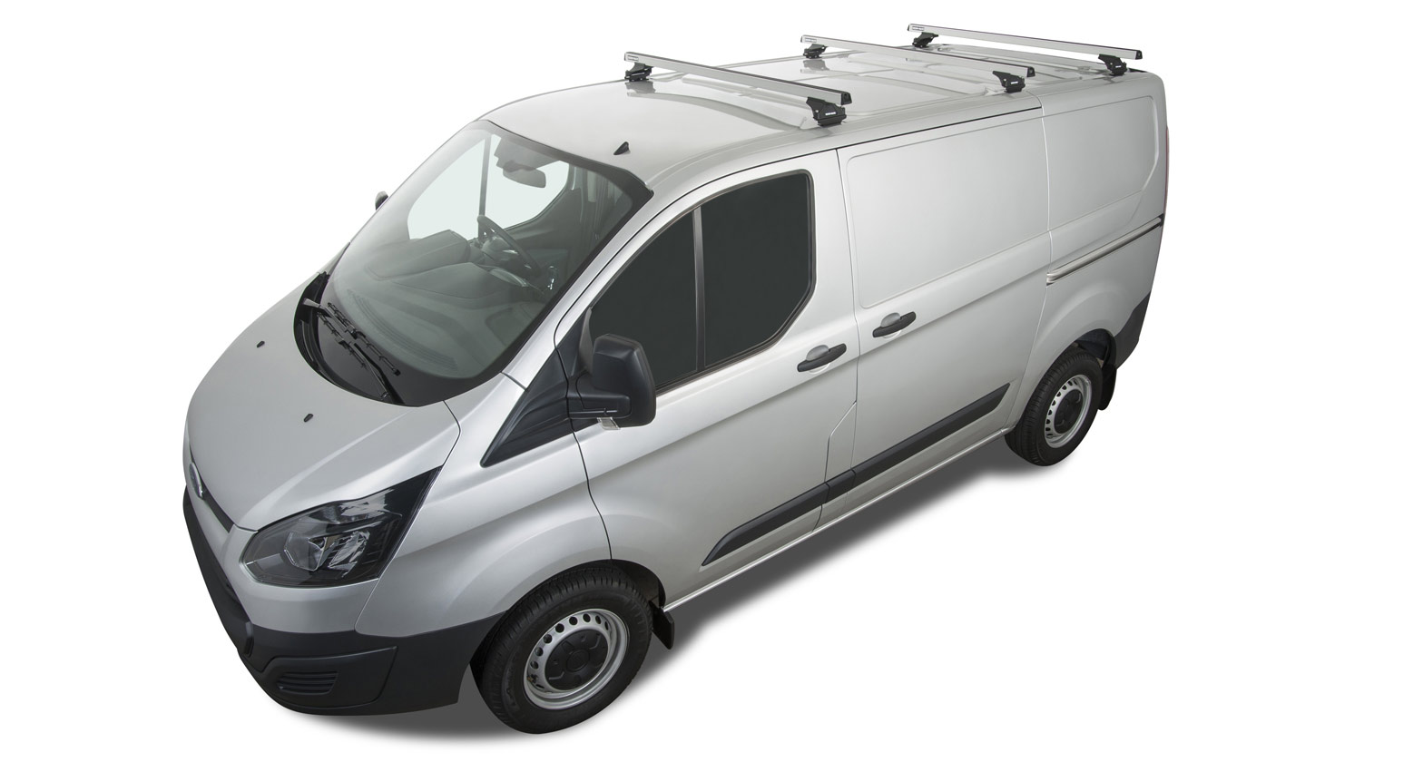 Heavy Duty RLTP Silver 3 Bar Roof Rack