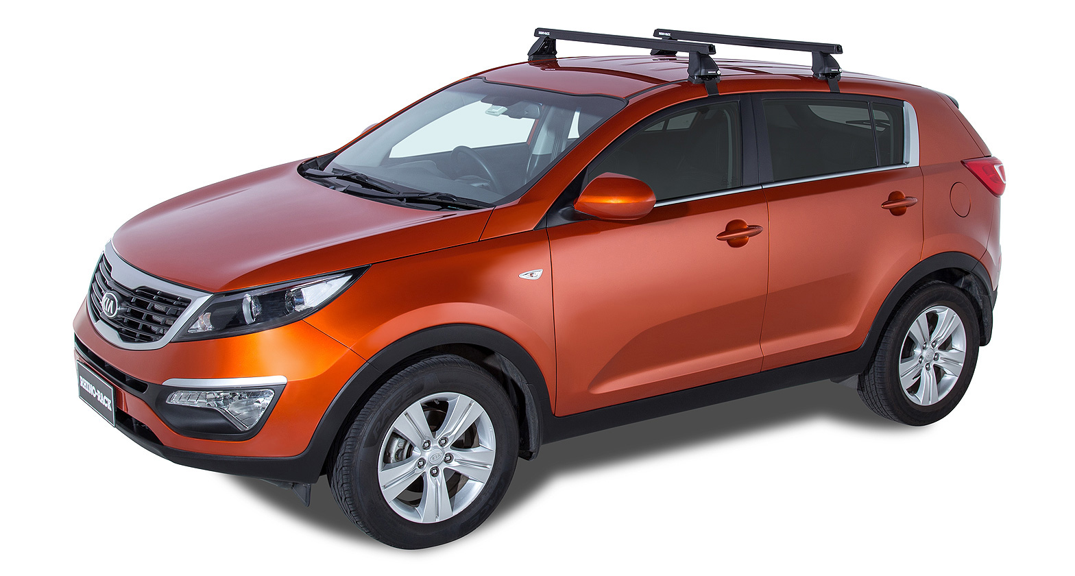 Heavy Duty 2500 Black 2 Bar Roof Rack - Stock Code: JA0152