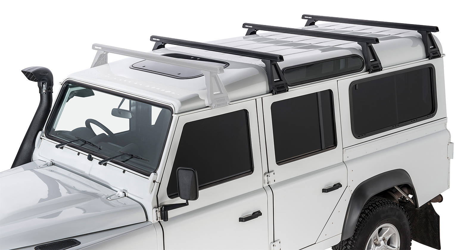 Heavy Duty RL210 Black 3 Bar Roof Rack - Stock Code: JA0836