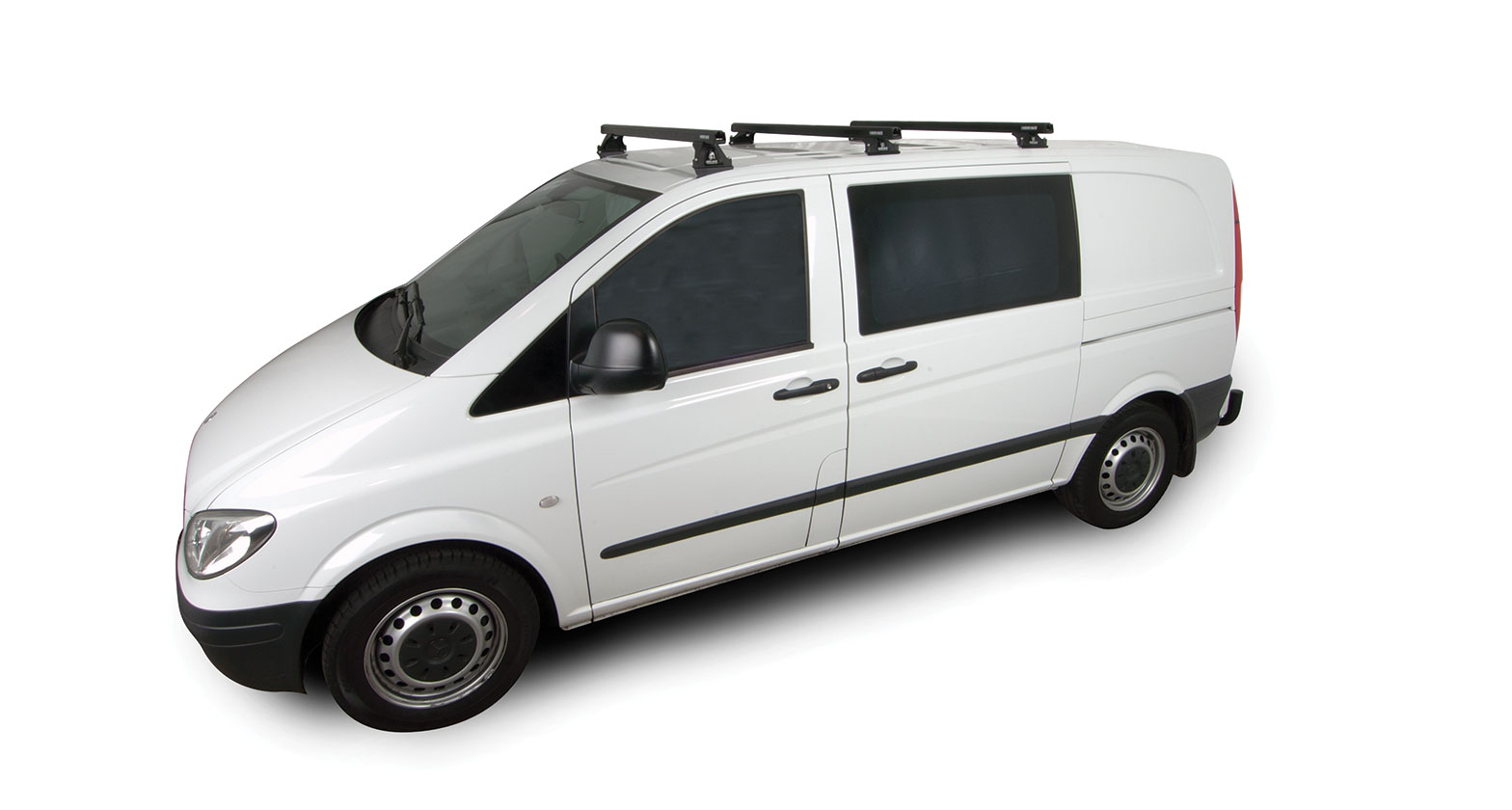 Heavy Duty RLTP Black 3 Bar Roof Rack - Stock Code: JA0822