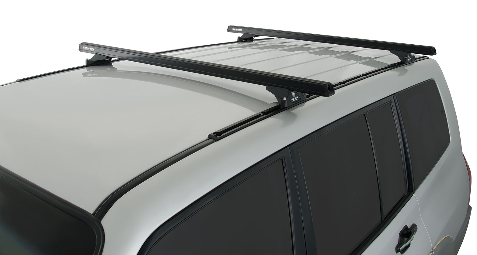 Heavy Duty RLTP Trackmount Black 2 Bar Roof Rack - Stock Code: JA0659