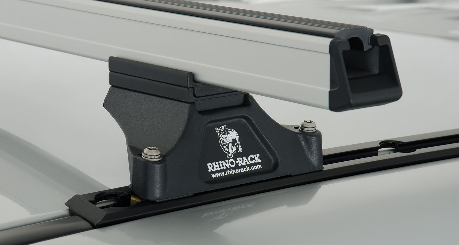 Heavy Duty RLTP Trackmount Silver 3 Bar Roof Rack - Stock Code: JA0759