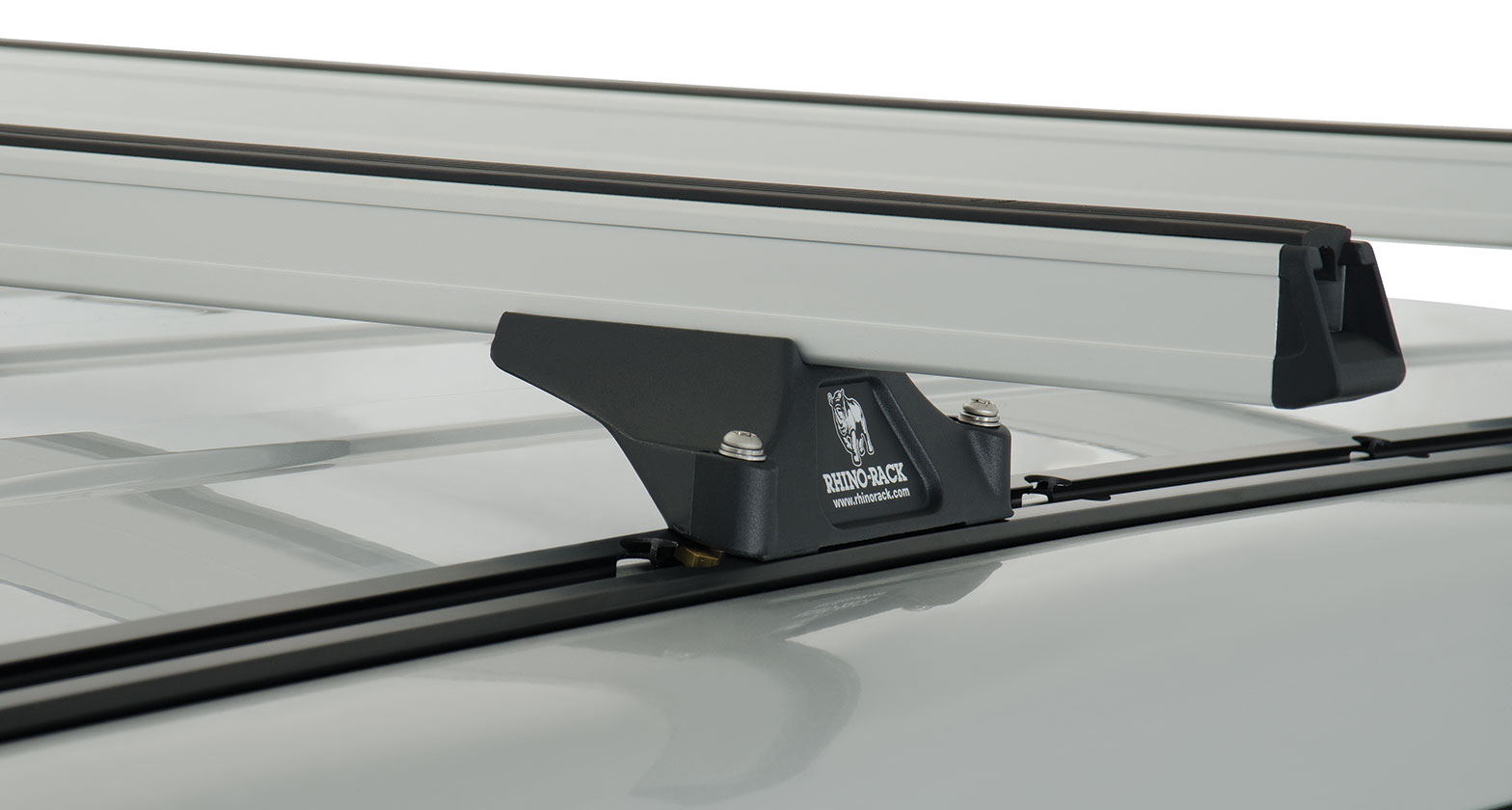 Heavy Duty RLTP Trackmount Silver 3 Bar Roof Rack - Stock Code: JA0759