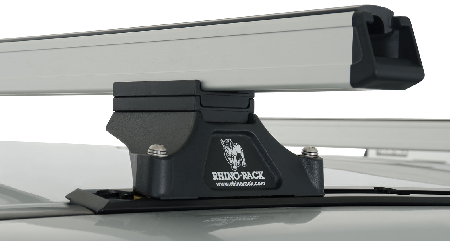 Heavy Duty RLTP Trackmount Silver 3 Bar Roof Rack - Stock Code: JA0759