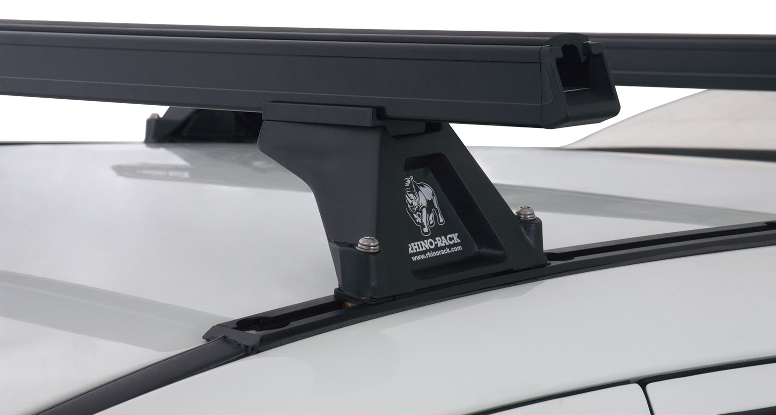 Heavy Duty RLTF Trackmount Black 2 Bar Roof Rack - Stock Code: JA0528