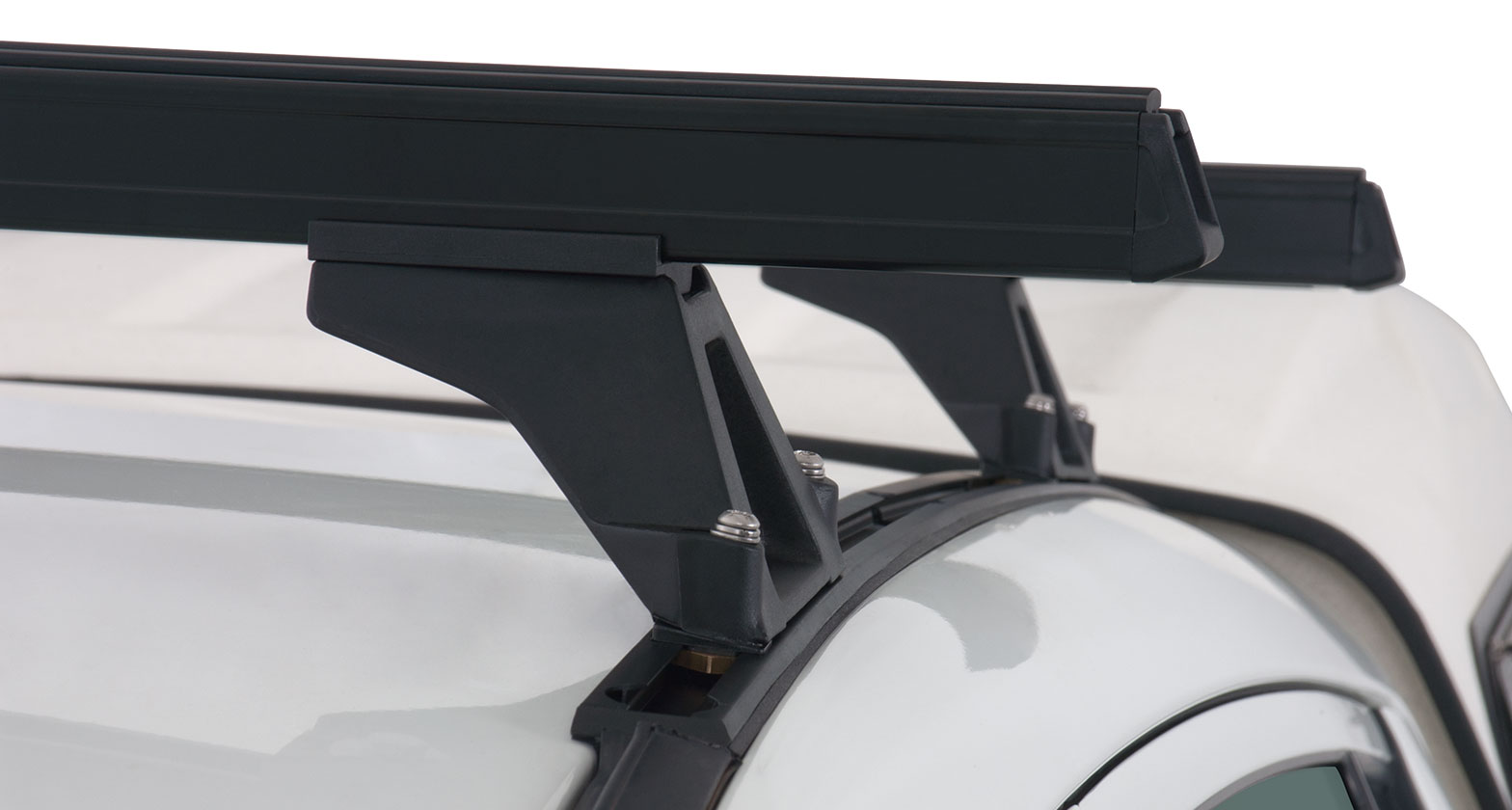 Heavy Duty RLTF Trackmount Black 2 Bar Roof Rack - Stock Code: JA0528