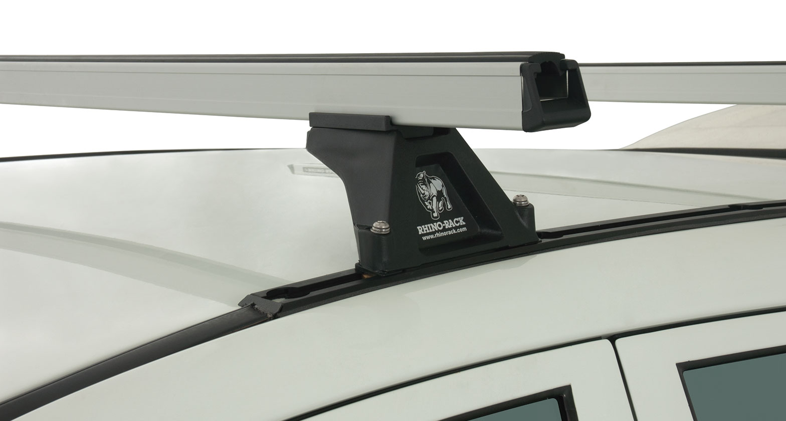 Heavy Duty RLTF Trackmount Silver 2 Bar Roof Rack - Stock Code: JA0593