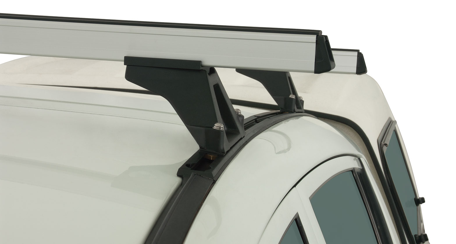 Heavy Duty RLTF Trackmount Silver 2 Bar Roof Rack - Stock Code: JA0593