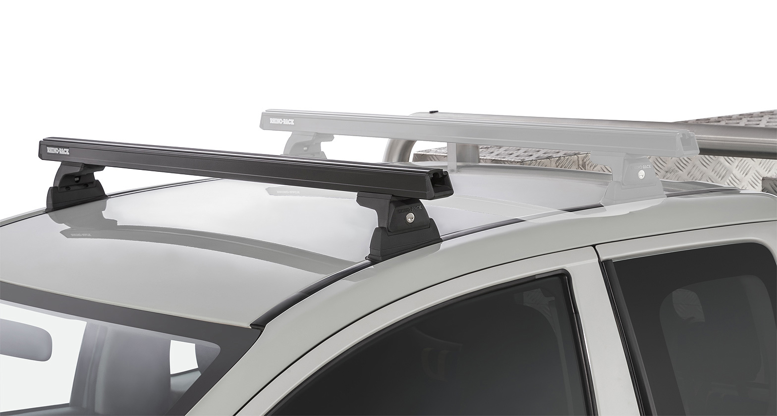 Heavy Duty RLT600 Ditch Mount Black 1 Bar Roof Rack (Front) - Stock Code: JA8808
