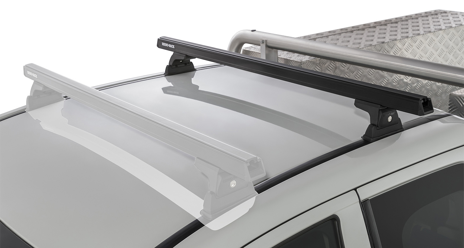 Heavy Duty RLT600 Ditch Mount Black 1 Bar Roof Rack (Rear) - Stock Code: JA8812