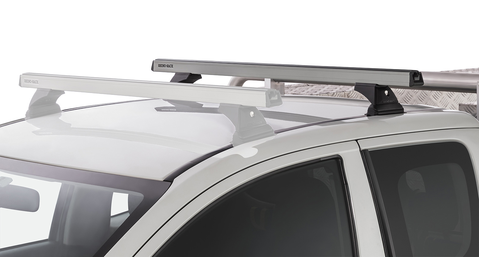 Heavy Duty RLT600 Ditch Mount Silver 1 Bar Roof Rack (Rear)
