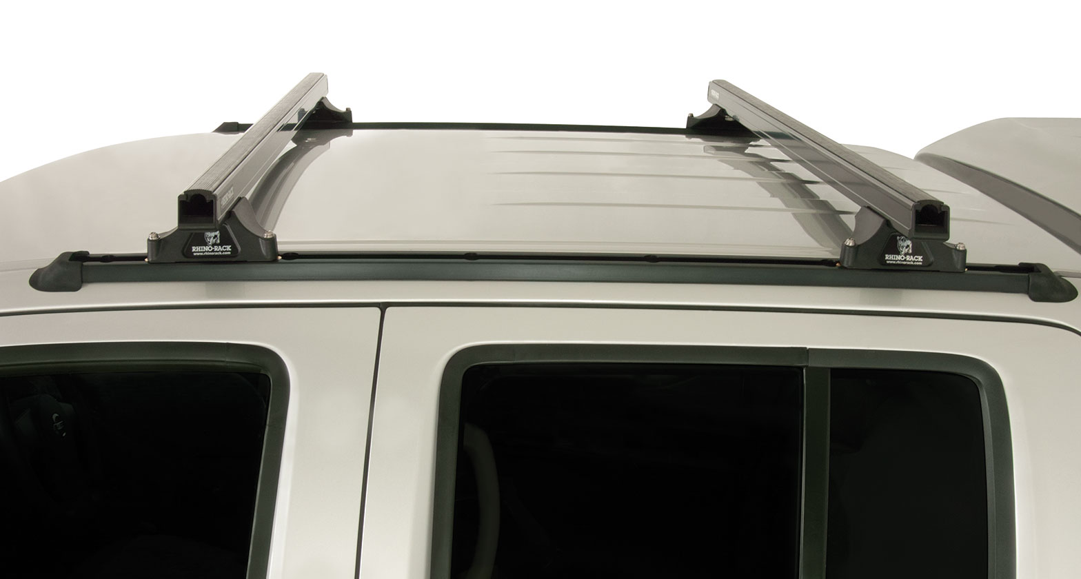 Heavy Duty Rltp Trackmount Black 2 Bar Roof Rack Rhino Rack Au