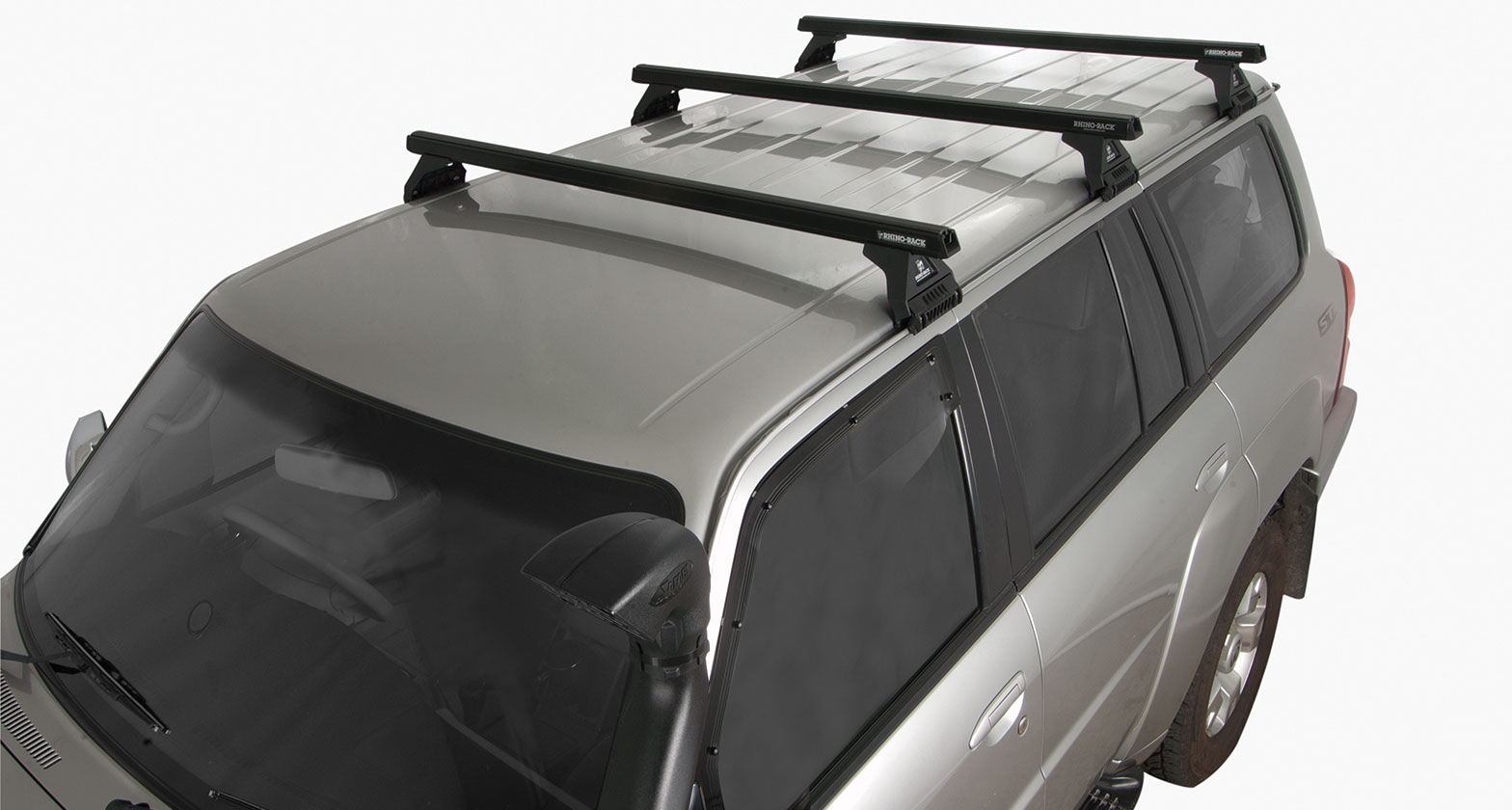 Heavy Duty RL110 Black 3 Bar Roof Rack - Stock Code: JA0676