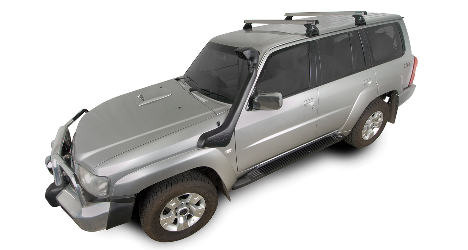 Heavy Duty RL110 Silver 2 Bar Roof Rack