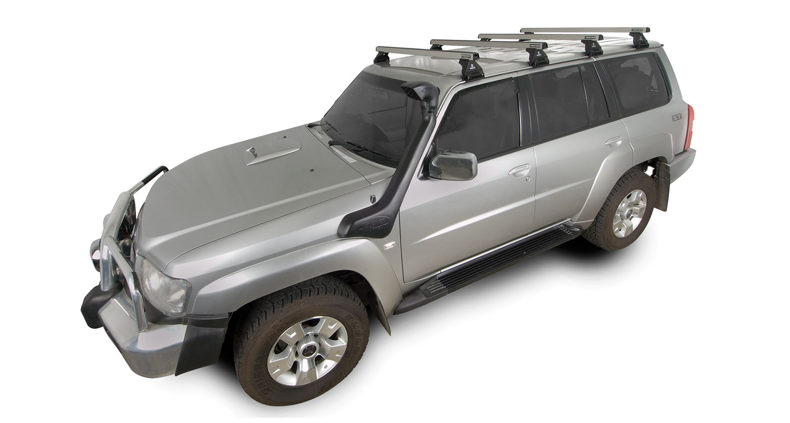 Heavy Duty RL110 Silver 4 Bar Roof Rack