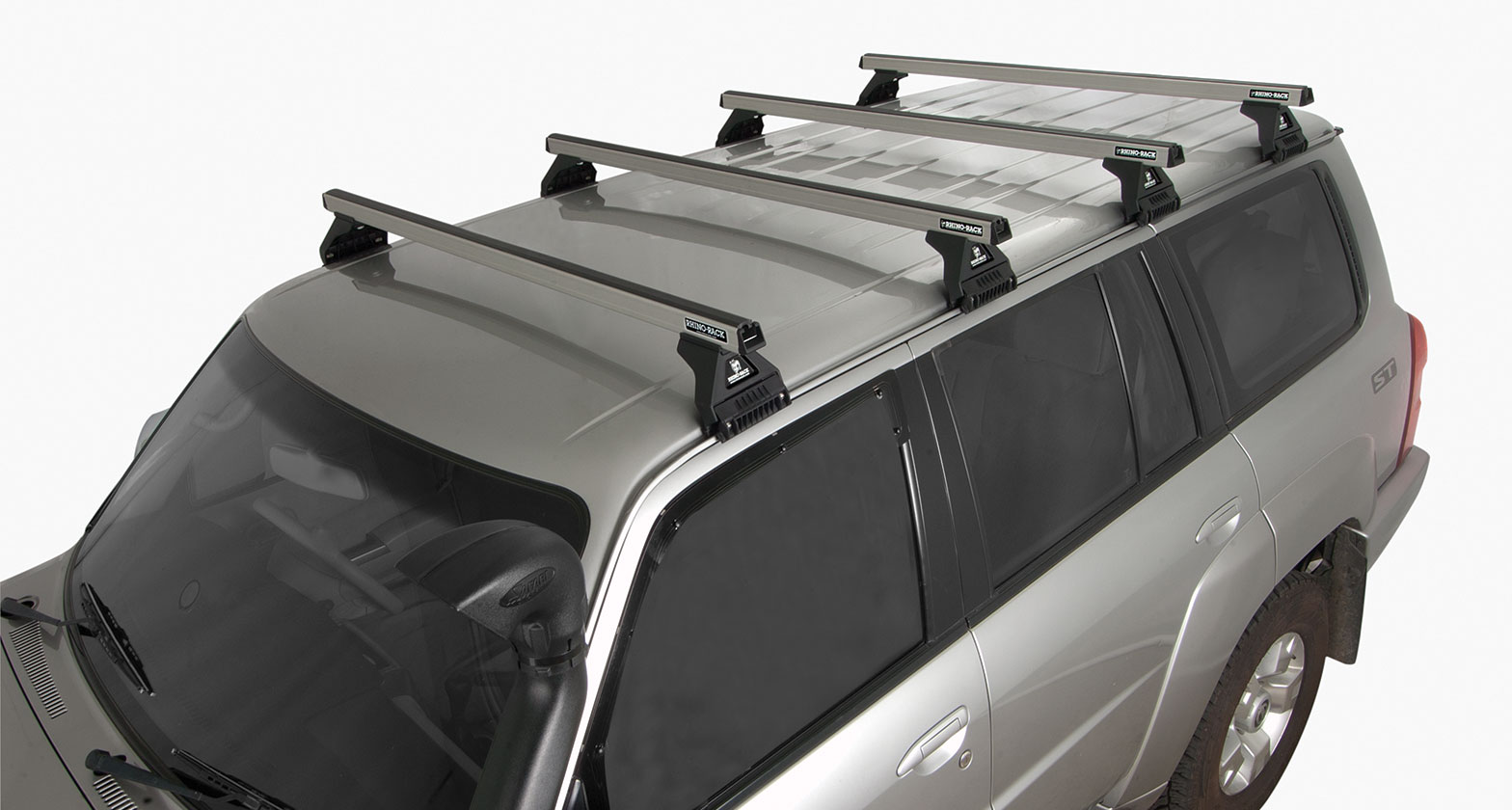 Heavy Duty RL110 Silver 4 Bar Roof Rack - Stock Code: JA0784