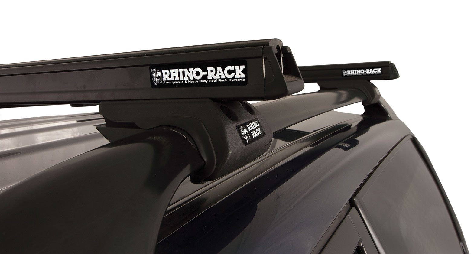 Heavy Duty CXB Black 2 Bar Roof Rack Rhino Rack AU