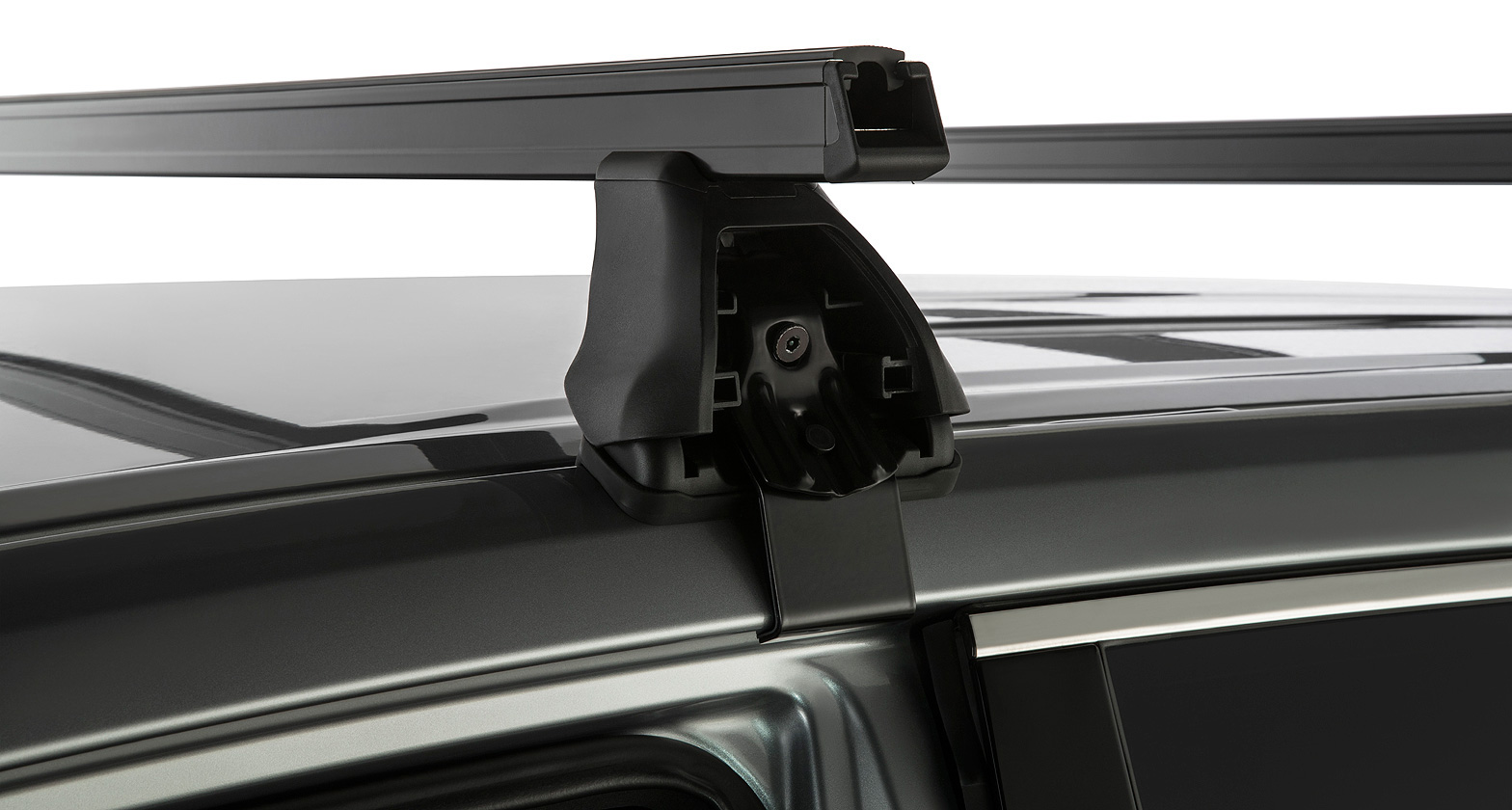 Heavy Duty 2500 Black 2 Bar Roof Rack - Stock Code: JA6013