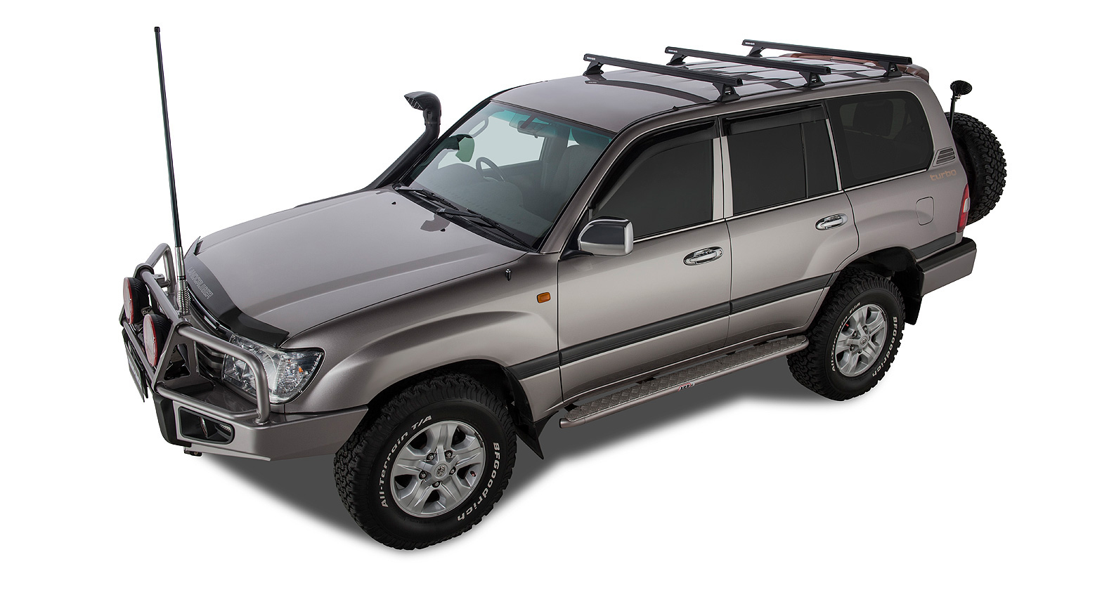 Heavy Duty RCH Black 3 Bar Roof Rack