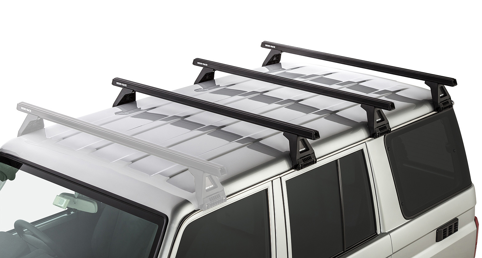 Heavy Duty RL150 Black 3 Bar Roof Rack - Stock Code: JA0834