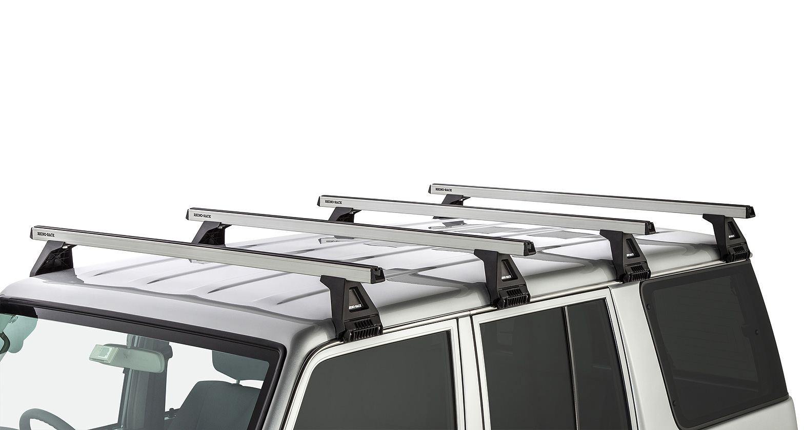 Heavy Duty RL150 Silver 4 Bar Roof Rack - Stock Code: JA0917