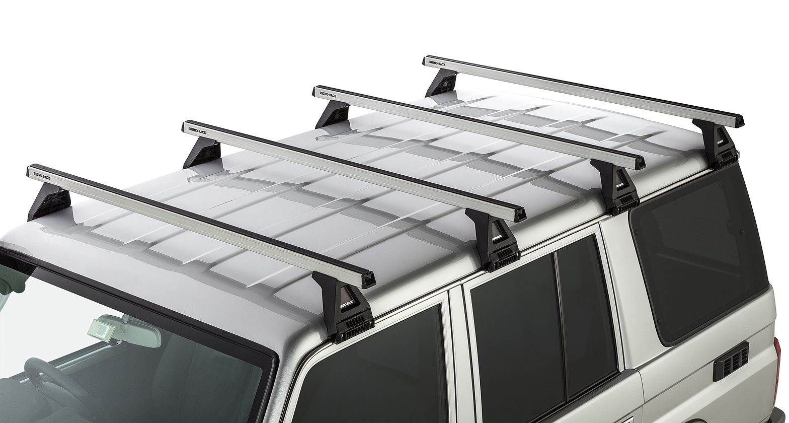 Heavy Duty RL150 Silver 4 Bar Roof Rack - Stock Code: JA0917
