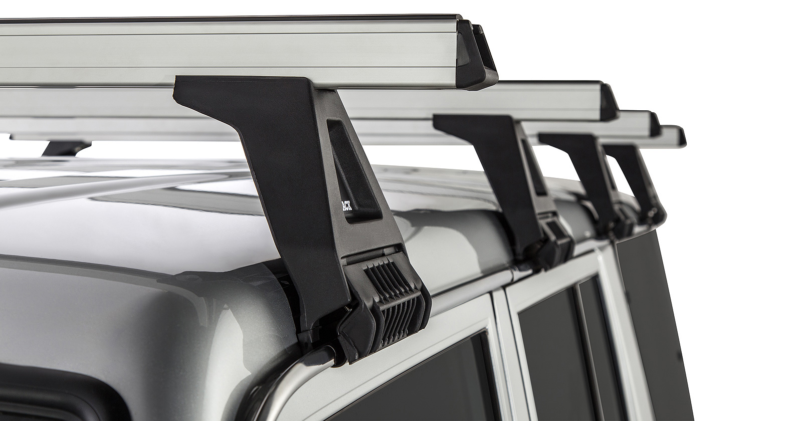 Heavy Duty RL150 Silver 4 Bar Roof Rack - Stock Code: JA0917