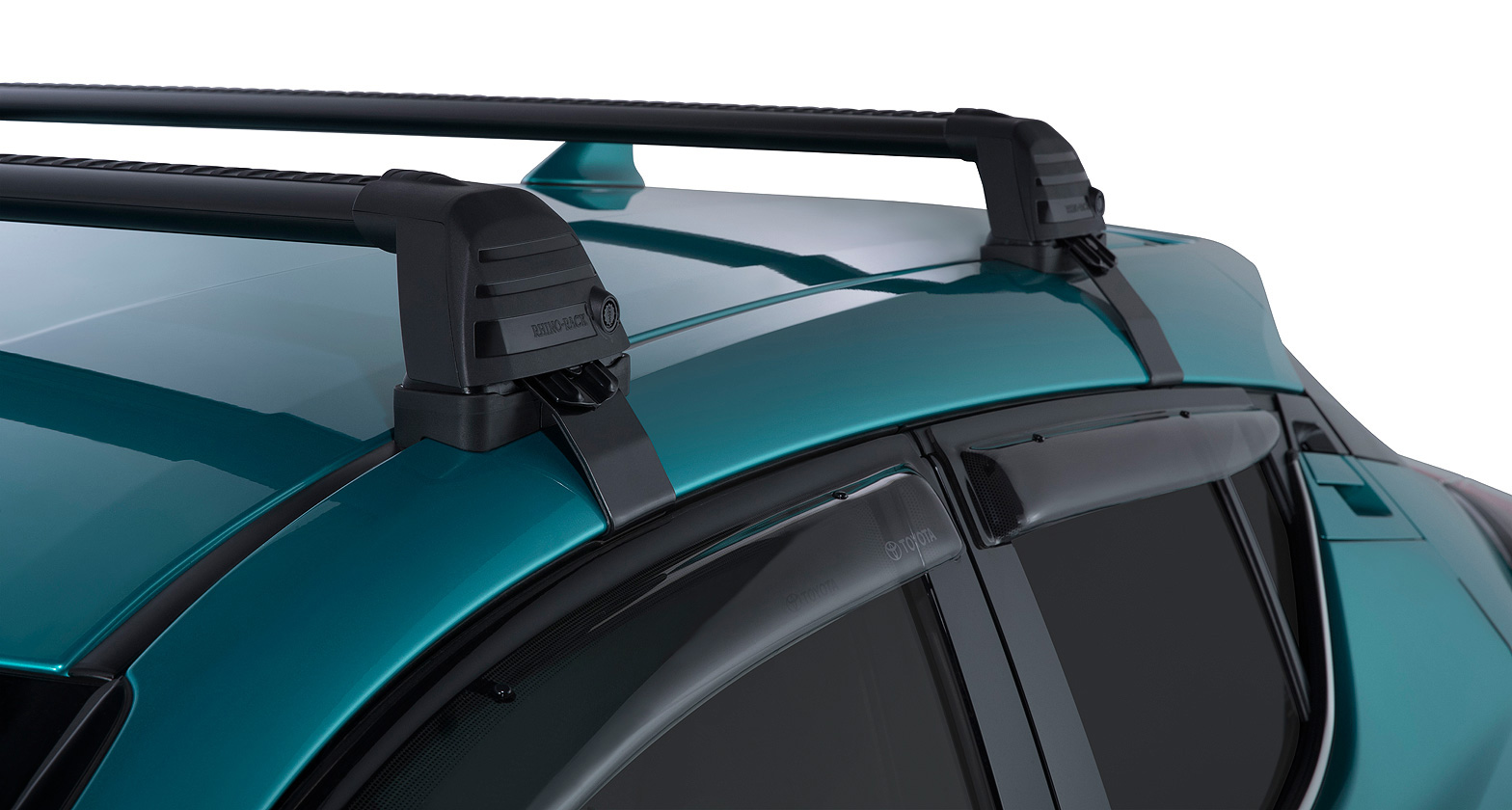 Vortex ROC25 Flush Black 2 Bar Roof Rack - Stock Code: RV0746B