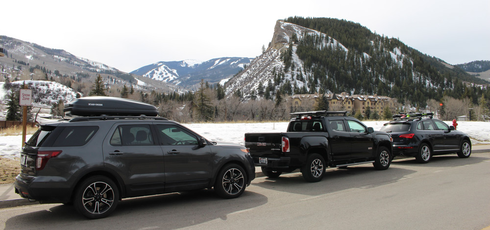 Convoy at the snow