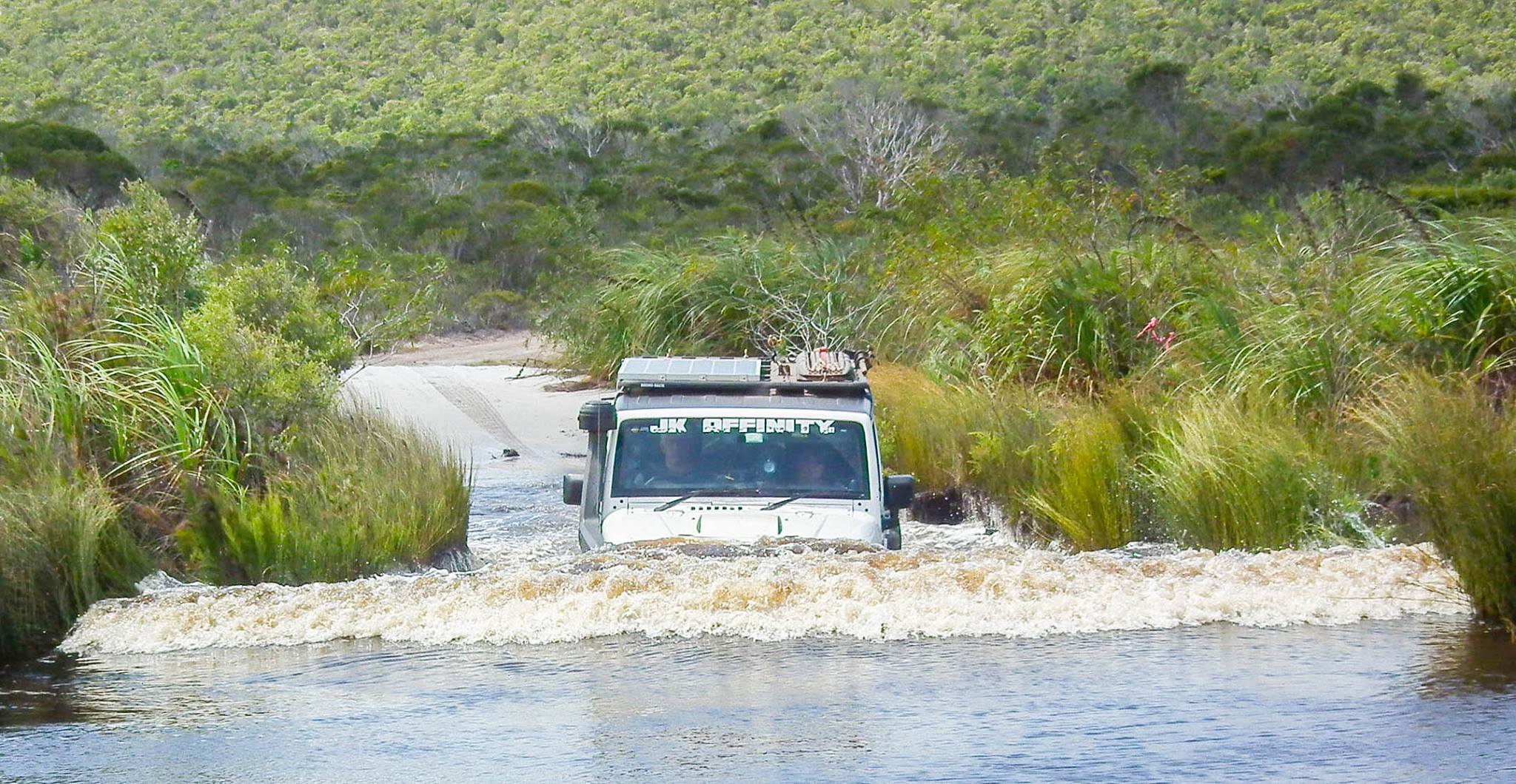 Wasserüberquerung