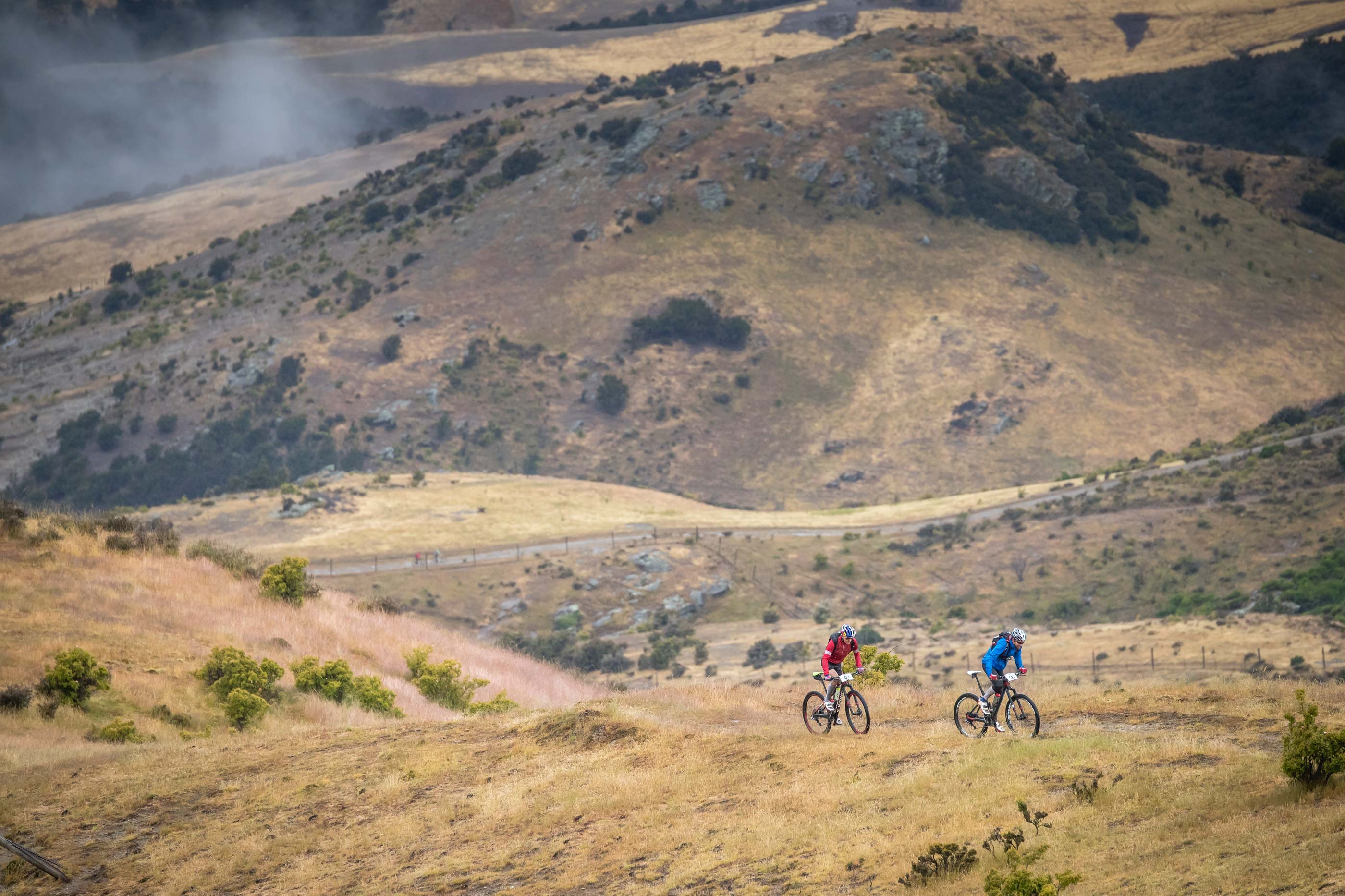 Alpine mountain bike ride