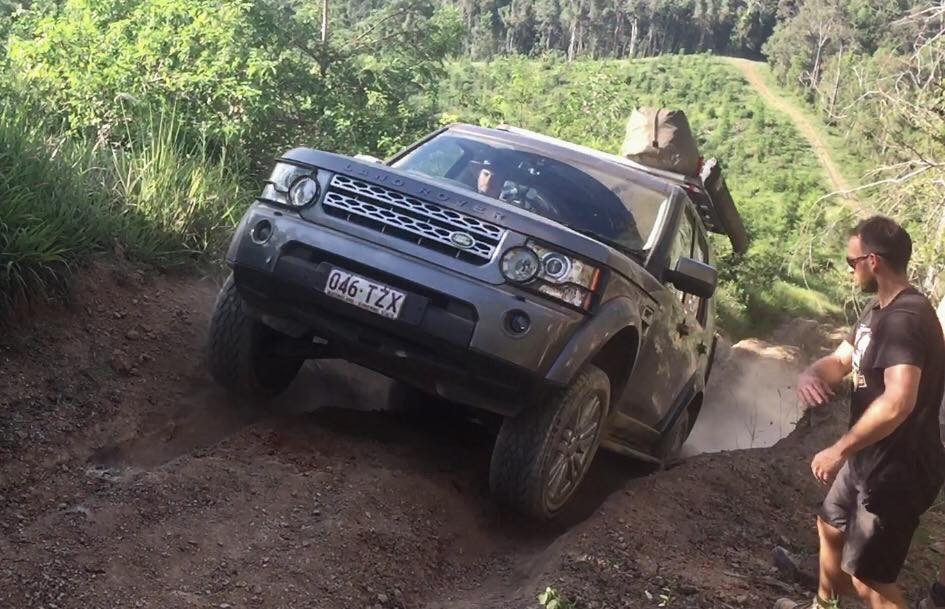 Four Wheel Driving Steep Hill