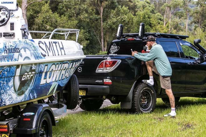 Boat-and-car-on-land