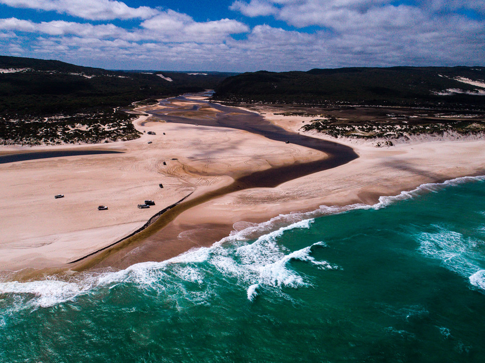 Blacksmiths Beach drone photography: Landscape