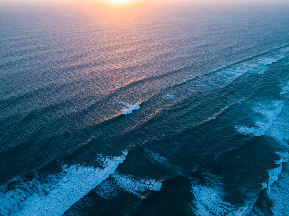 Blacksmiths Beach drone photography: Ocean Views