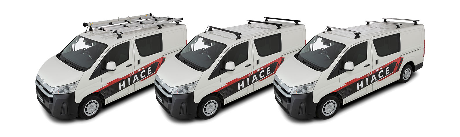 Hiace van roof outlet racks